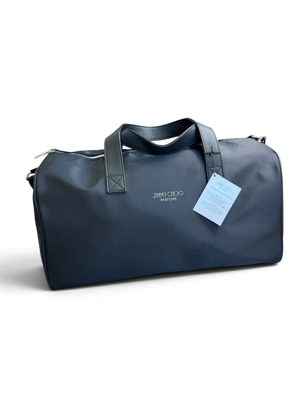 JIMMY CHOO PARFUMS Black Weekend Bag Travel Duffel with Top Handles